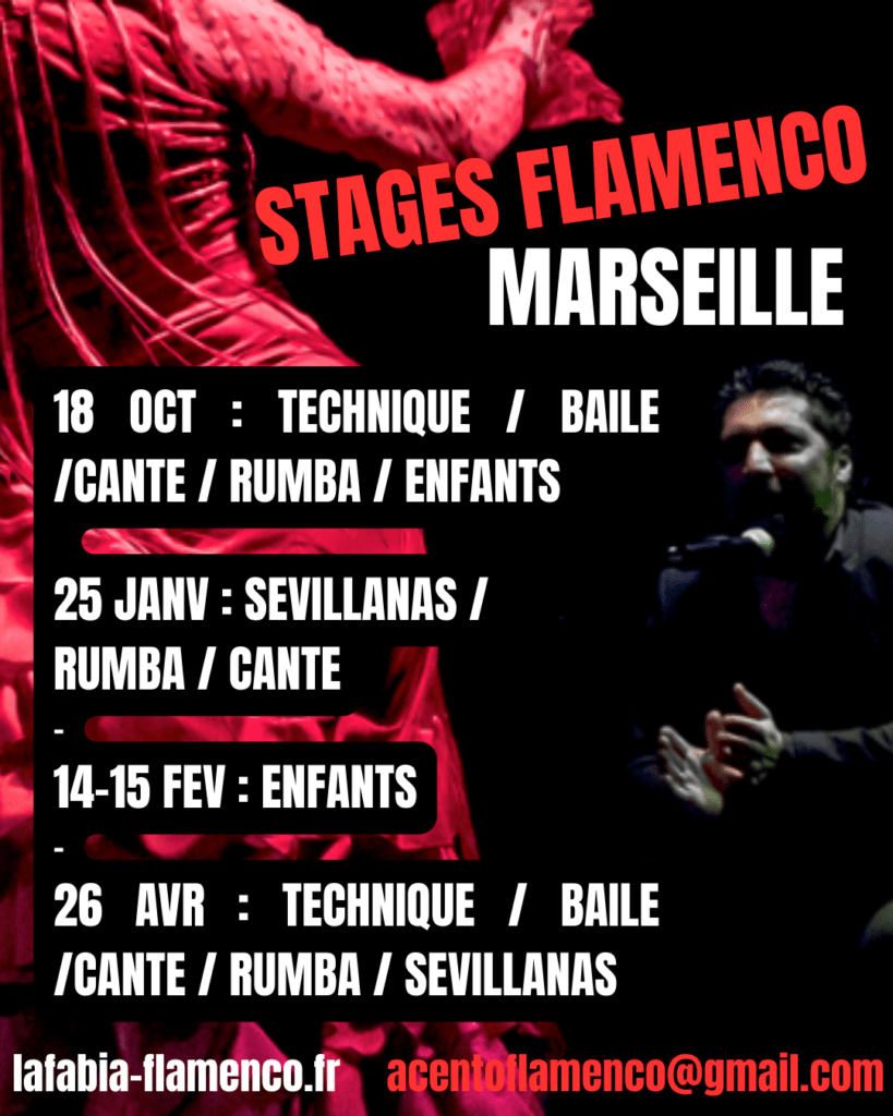 STAGES 25-26 ACENTO FLAMENCO MARSEILLE